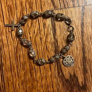 Antique Prayer Bead Style Bracelet from 50s
